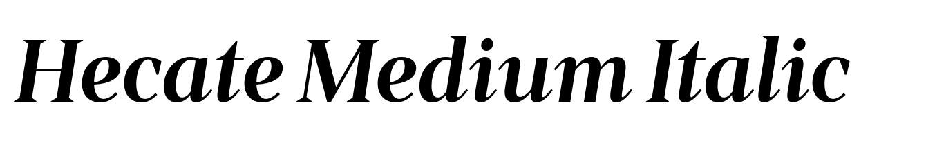 Hecate Medium Italic